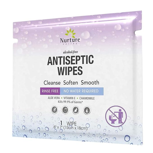 XL Individually Wrapped Nurture Antibacterial Body & Hand Wipes | Alcohol-Free - Image 2
