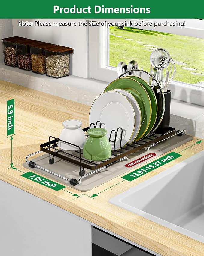 Extendable Dish Drying Rack Small - Image 4