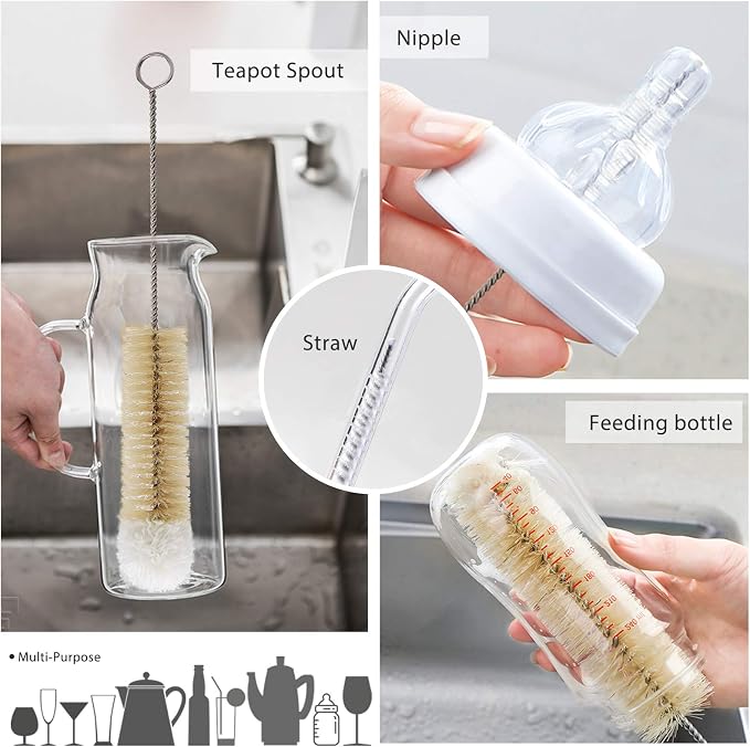 MASTERTOP 9 Pieces Bottle Brush Set - Image 4