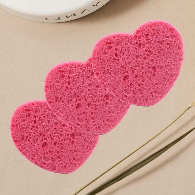 50-Count Facial Sponges Compressed, 100% Natural Cellulose Face Sponge - Image 7