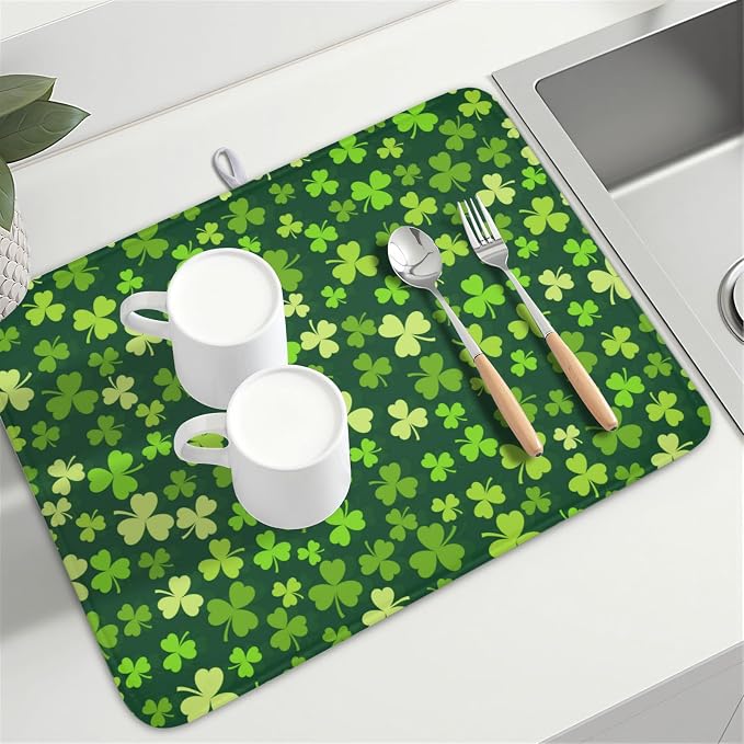 St. Patrick's Day Dish Drying Mat - Image 8