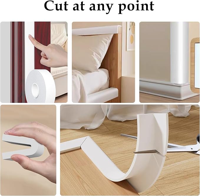 Weather Stripping Door Seal White, 1Inch Wide X 1/4 Inch Thick, Air Conditioner - Image 4