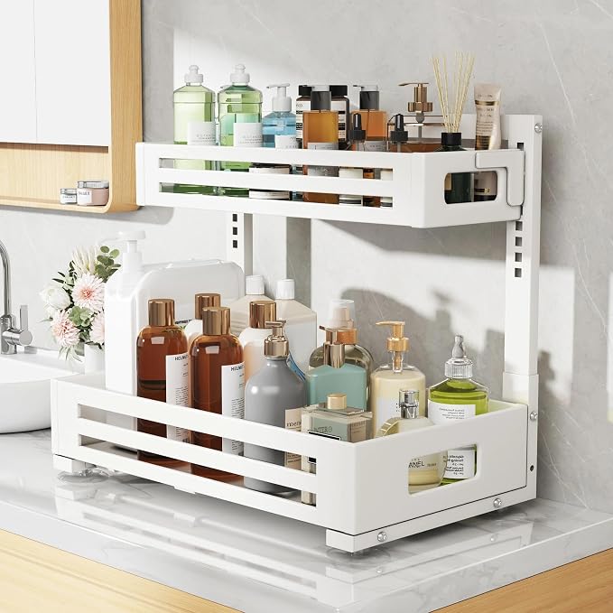 2 Pack 17IN-Depth Under Sink Organizer, Pull Out Cabinet Organizer - Image 5
