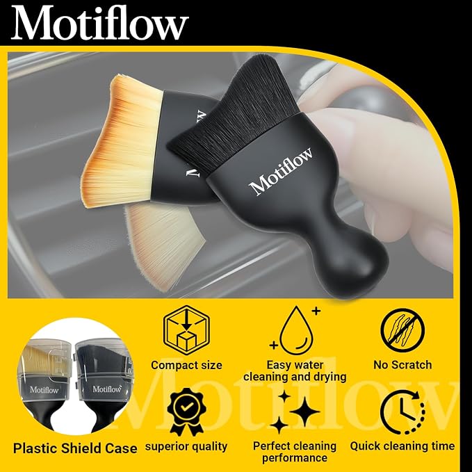 2 PCS Car Interior Detailing Brush, Car Detailing Supplies Soft Bristle - Image 4