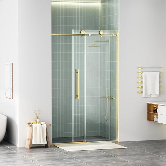WinZo Frameless Shower Door 44-48 in W x 75 in H, Sliding Shower Door by winzo