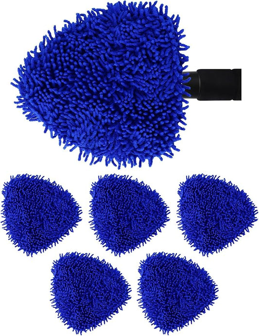 5 Pack Microfiber Pads, Upgraded High-Density Chenille Replacement Heads Cover by eFuncar