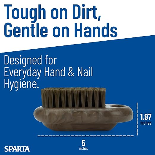 SPARTA Nail Scrub Brush Commercial-Grade, Heavy-Duty Hand and Fingernail Brush - Image 3