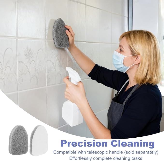 2Pcs Scouring Pads Grey Scrub Pads - Image 5