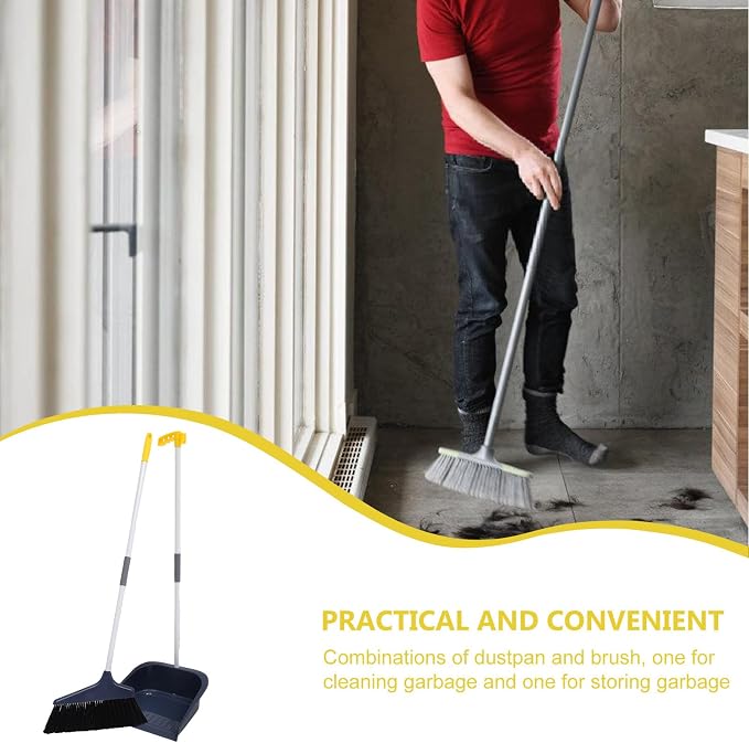 Stand Up Dustpan and Broom Set - Image 4
