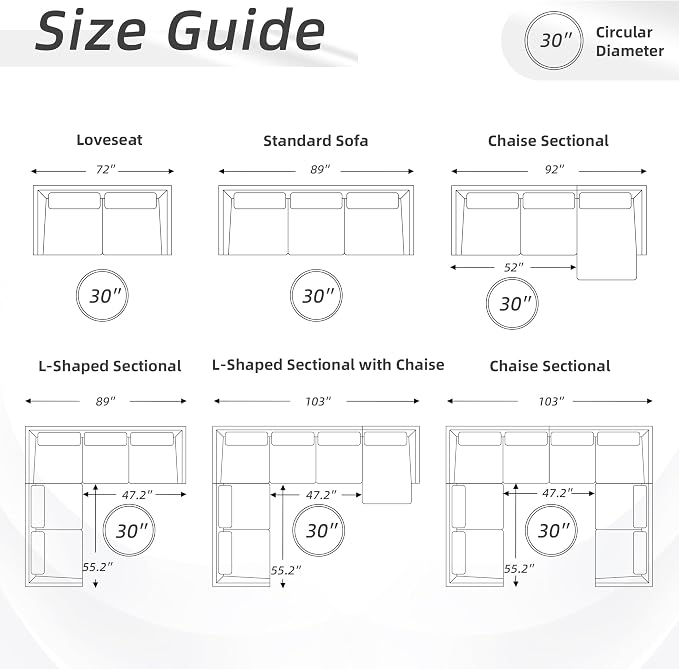 30-Inch Round Storage Ottoman, Modern Ottoman Coffee Table - Image 8