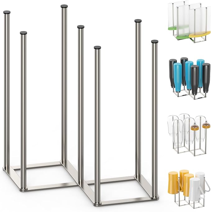 Foldable Bottle Drying Rack, Baby Bottle Drying Rack, Collapsible Cup Draining by KORRTFID