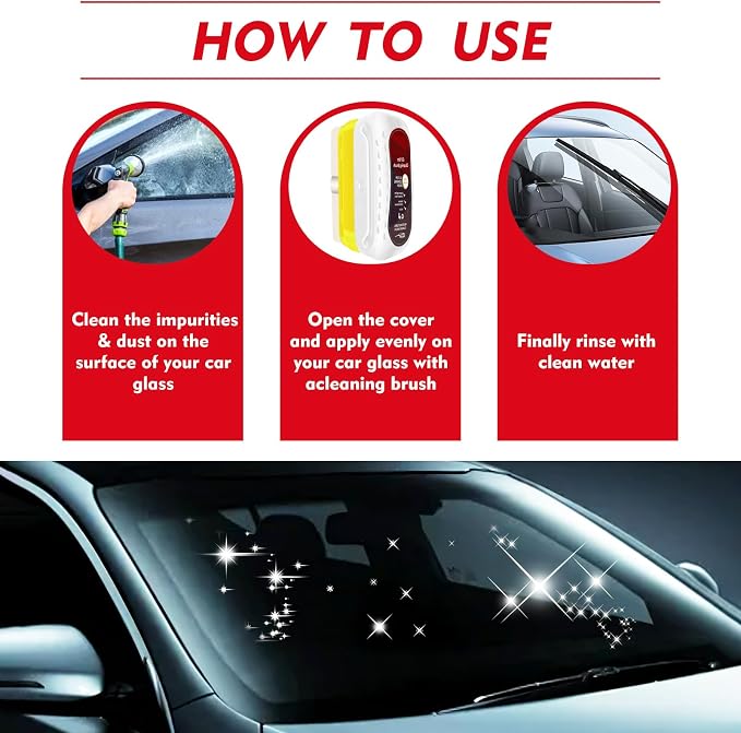 Automotive Oil Film Cleaning Brush, Upgraded Antifog & Rainproof Glass Cleaning - Image 4