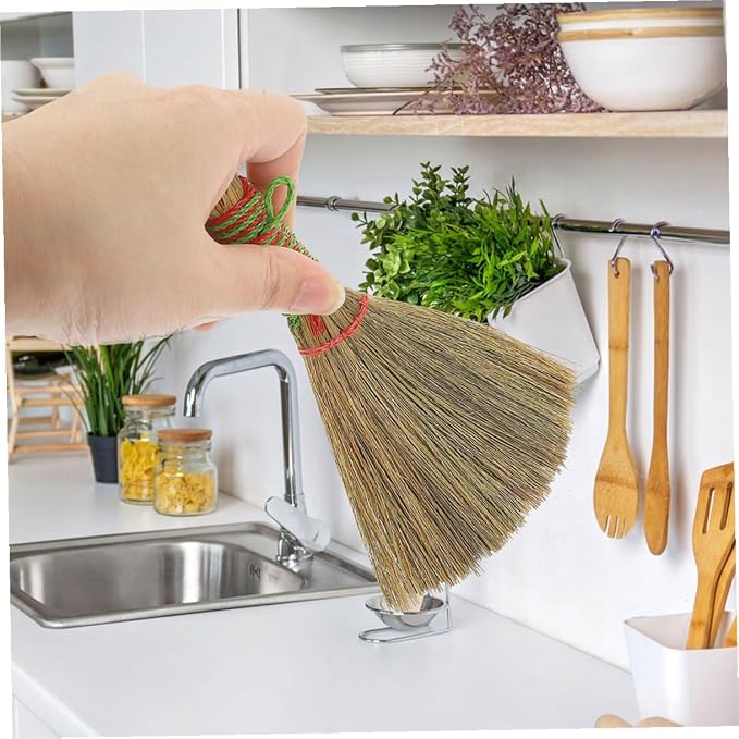 3pcs Portable Desk Brooms Small Whisk Dust Removing Brooms Short Handle Home - Image 3