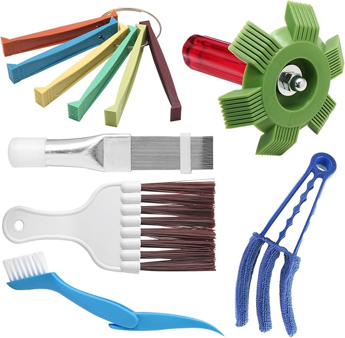6 pcs Air Conditioning Fin Cleaner Set Air Conditioner Fin Comb Straightener by Jiozermi