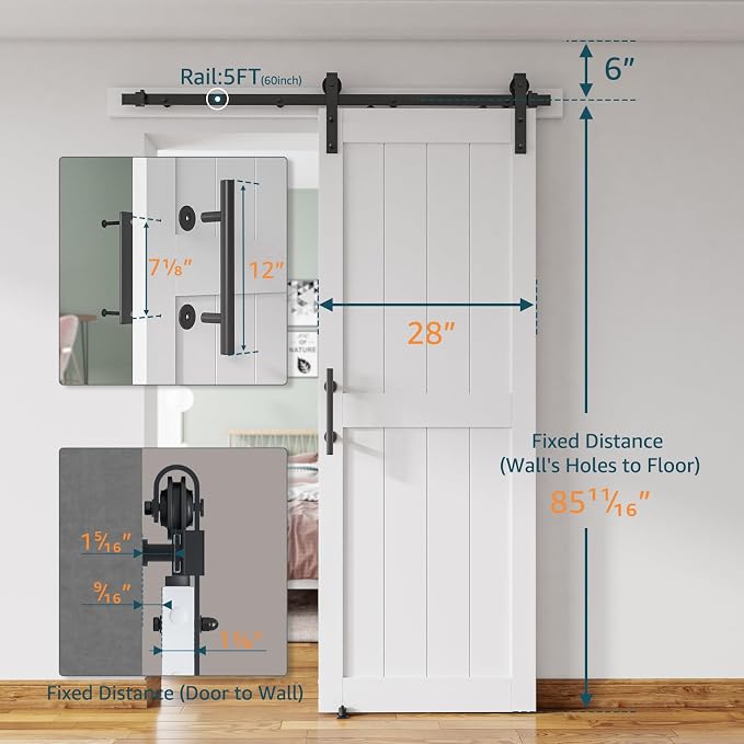 28''x84'' Sliding Barn Door - Image 2