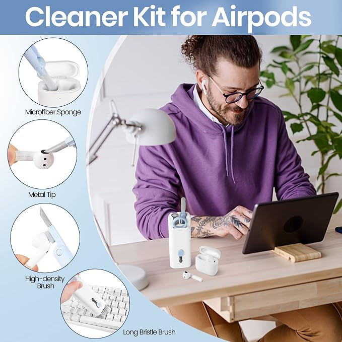 Laptop Screen Keyboard Earbud Cleaner Kit，Electronics Cleaning Tool - Image 3