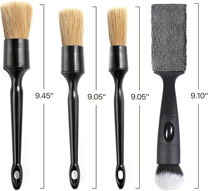 Car Detailing Brush Set, Leather Seats, Washing Wheels, Engine Bay, Car - Image 2