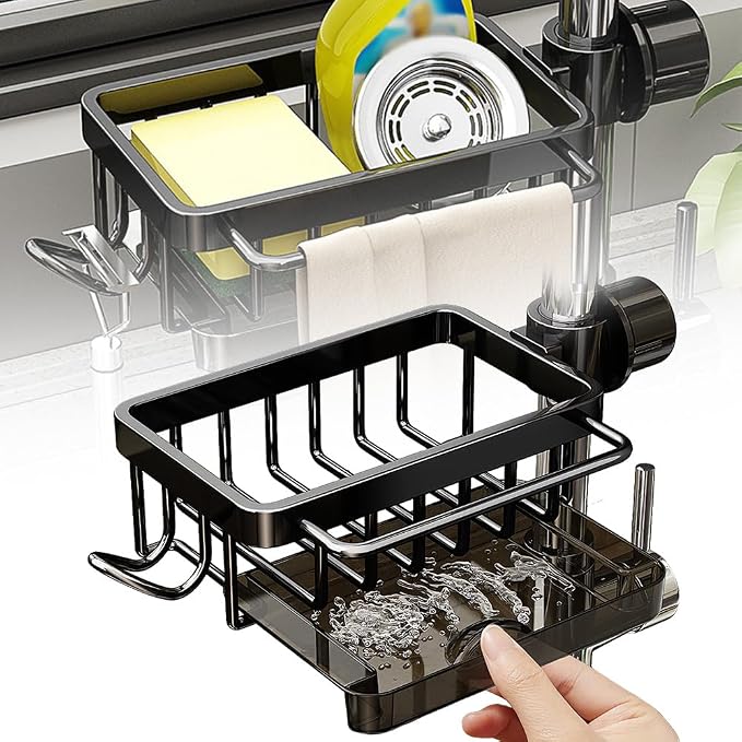 Sink organizer rack for kitchen and bathroom, Kitchen Sink Faucet Organizer by Eadwe