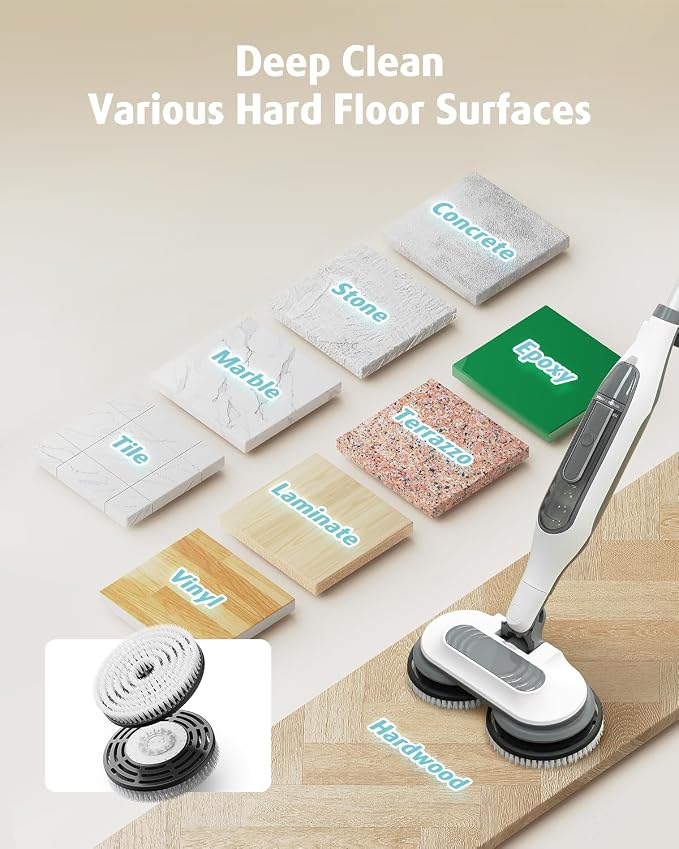 AIR U+ Newly Upgraded Steam Mop Replacement Brush Pads - Image 5