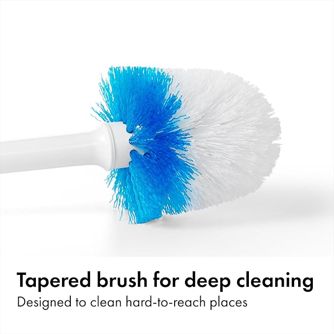 OXO Good Grips Compact Toilet Brush & Canister, Toilet Bowl Brush and Holder - Image 3