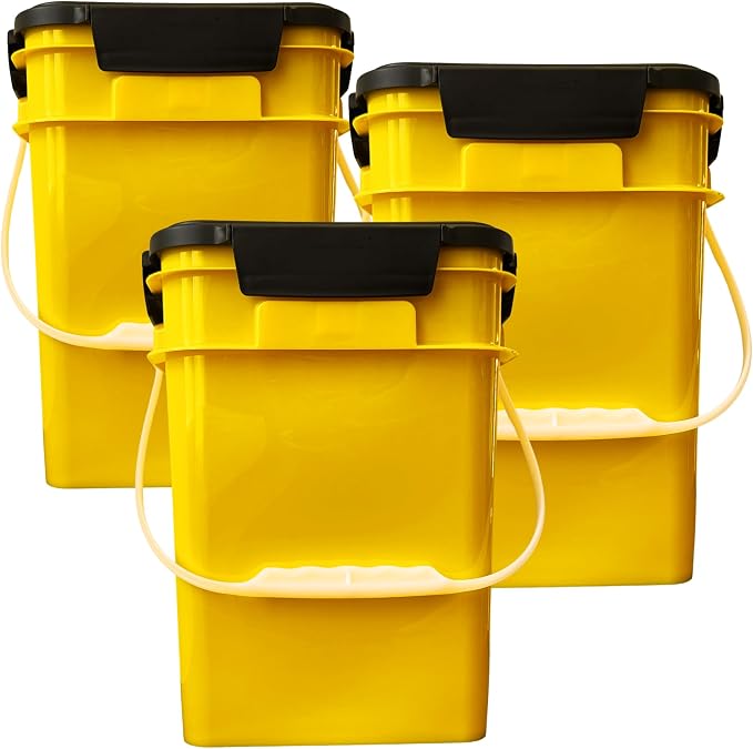 House Naturals 4 Gallon Square Food Grade Bucket Pail by House+Naturals