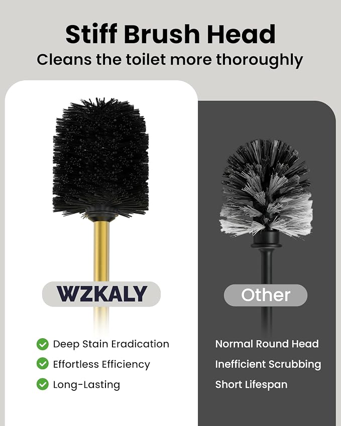 Toilet Brush and Holder Set, Toilet Bowl Brush - Image 5