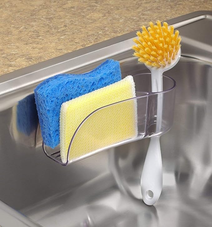 Spectrum 10950 Royo Suction Sink Sponge Center & Scrub Brush Holder, - Image 2