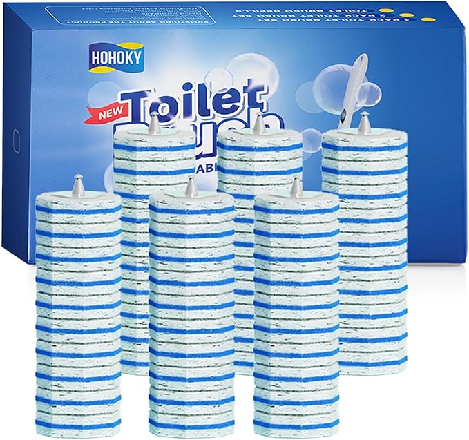 60pc Refills Disposable Toilet mats Brush Cleaning System, Toilet Cleaning Brush by Home