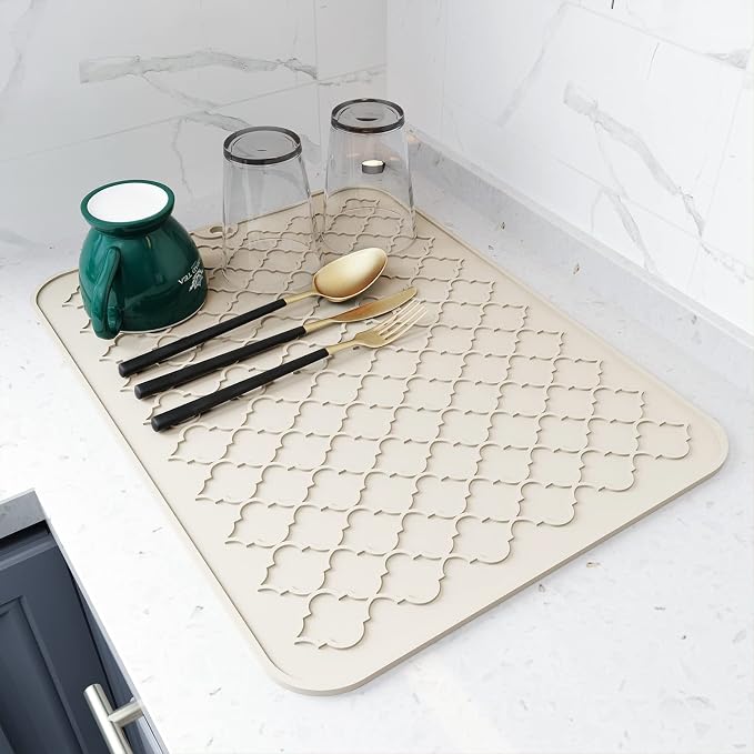 AMOAMI-Dish Drying Mats for Kitchen Counter-Silicone Dish Drying Mat-Kitchen by AMOAMI