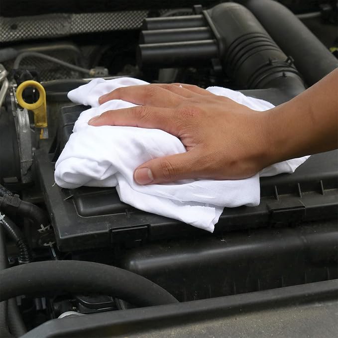 Premium White T-Shirt Cleaning Rags – White Cotton Rag - Image 4