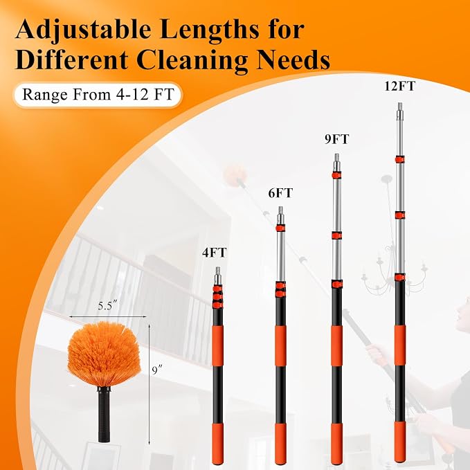 20ft High Reach Cobweb Duster - Image 6