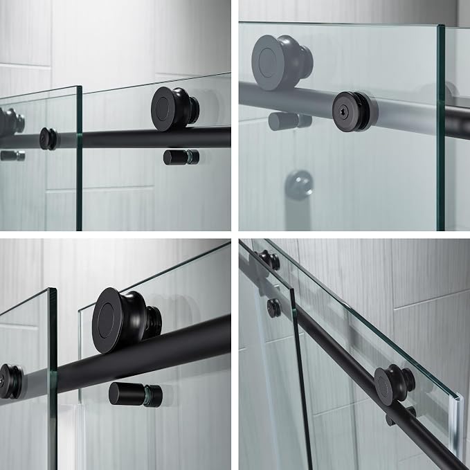 Woodbridge Frameless Bathtub Shower Doors 56-60" Width x 62" Height - Image 9