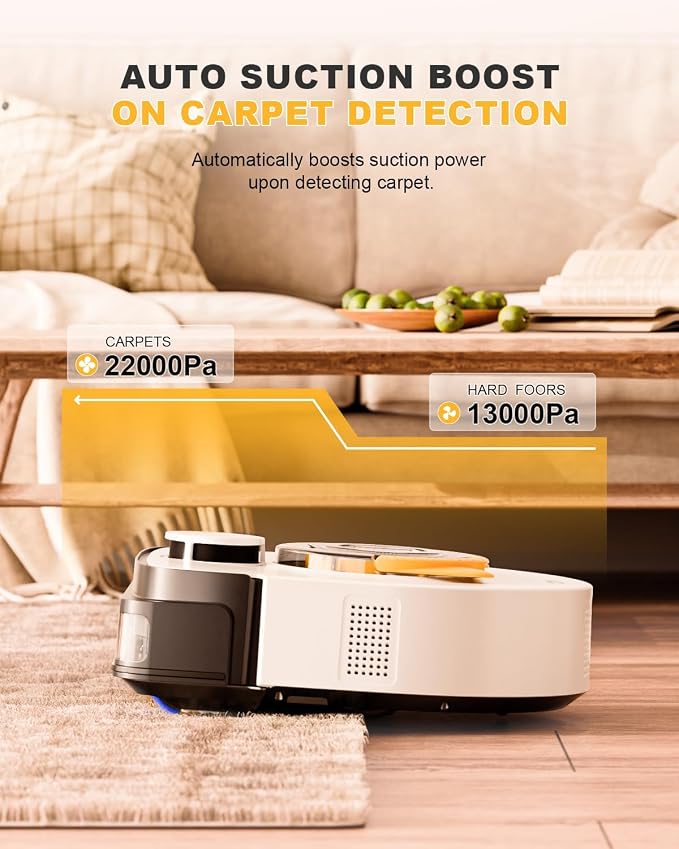 Robot Vacuum Cleaner with 22, 000Pa Ultra-Strong Suction - Image 4