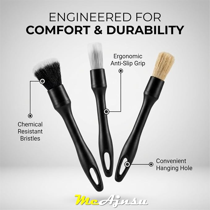 8-Piece Car Interior Detailing Kit - 160g Non-Sticky Gel - Image 3