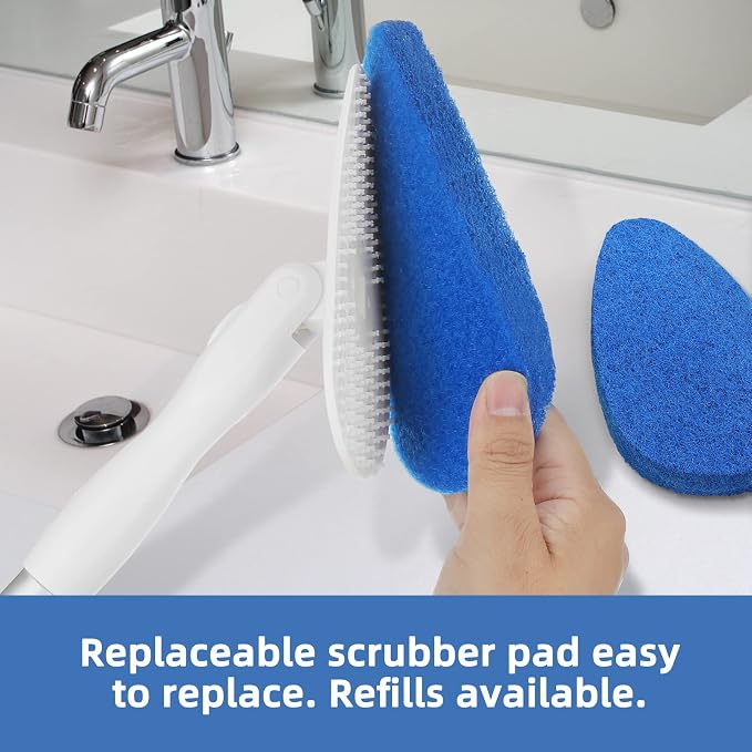 Qaestfy Shower Bathtub Tub and Tile Scrubber Brush - Image 3