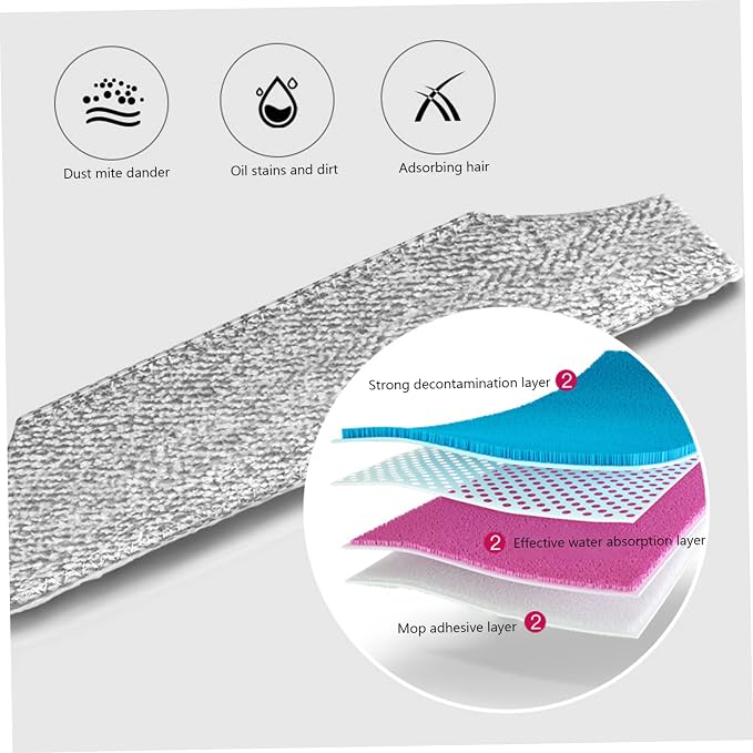 Carpet Sweeper Manual Manual Vacuum Sweeper 2 in 1 Hand Push 180 Degree - Image 6