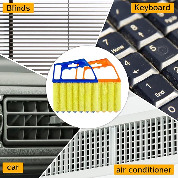 4Pcs Window Venetian Blind Cleaner Duster Tool, Venetian Washable Mini Handheld - Image 6