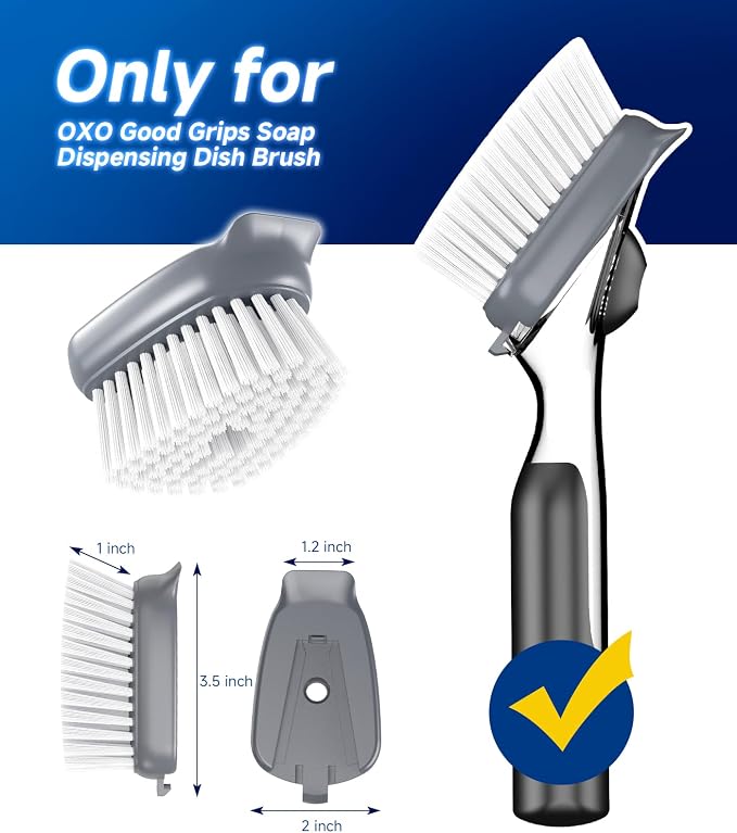 Dish Brush Replacement for OXO | Refill Head for OXO Dish Brush | Kitchen Dish - Image 9
