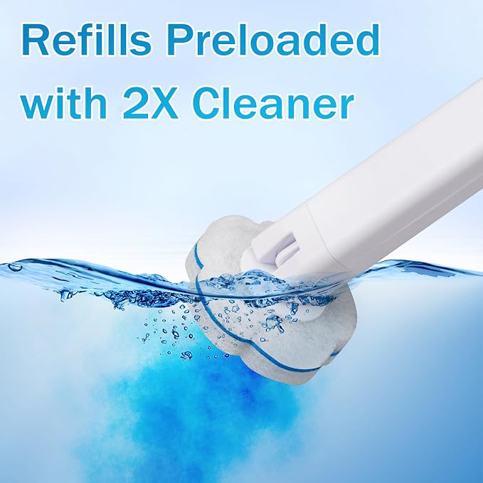 80 PCS Toilet Wand Cleaner Refills，Toilet Bowl Brush Refills Disposable Toilet - Image 4