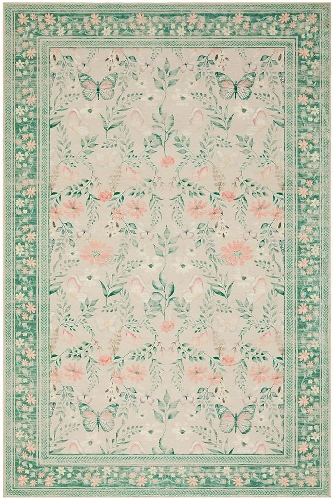 Entryway Rug, 3x5 Washable Area Rug, Non Slip Low Pile Small Carpet - Image 4