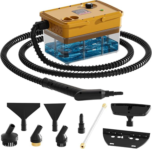 Handheld Steam Cleaner 2500W, 10s Fast Heat-Up & 50.73OZ Large Tank, by Unknown