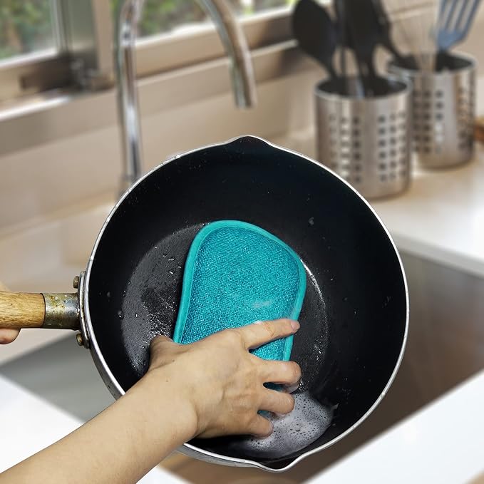 10 Pack Kitchen Dish Sponges Scrubber Non-Scratch Multi-Purpose Dishcloths - Image 5