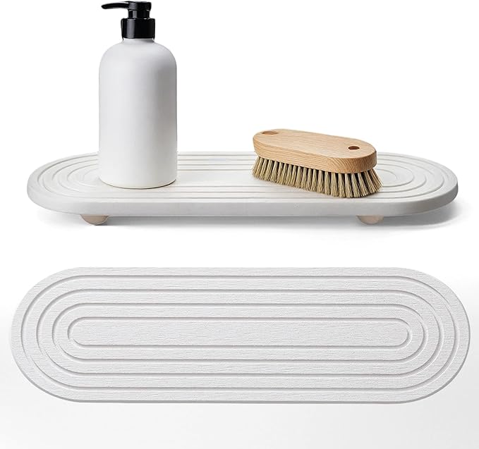 Instant Dry Sink Caddy Organizer, Fast Drying Sink Caddy, Water Absorbing Stone by Unknown