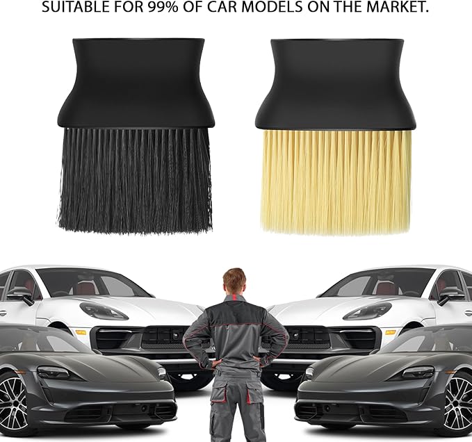 Automotive Interior Dusting Brush, Car Interior Cleaning Brush, Car Detailing - Image 6
