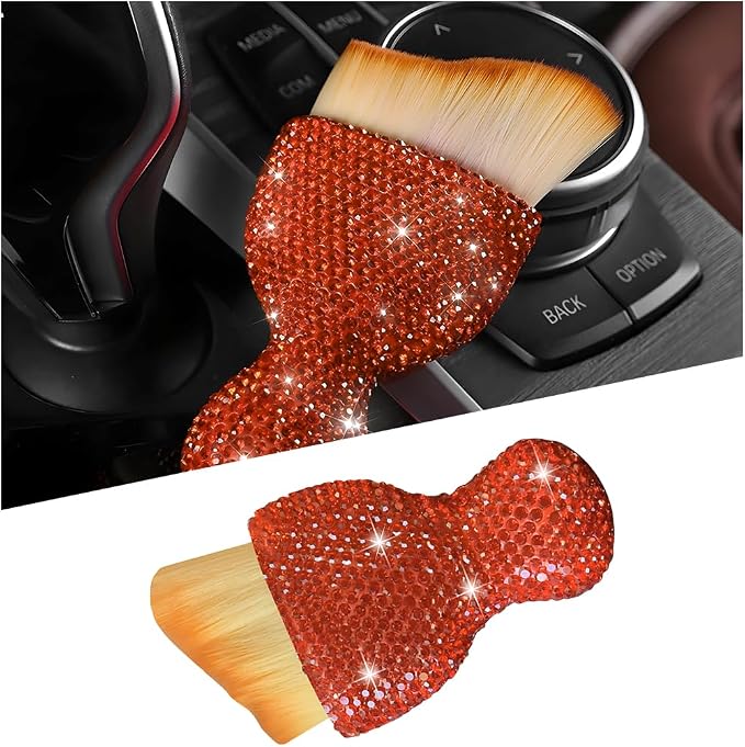 Bling Car Detailing Brush, Crystal Rhinestone Non-Scratch Vehicle Cleaning Dust by Unknown
