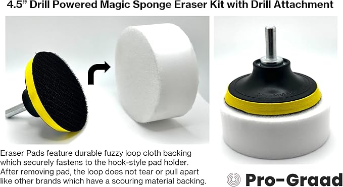 4.5” Drill Powered Magic Sponge Eraser 6 Pieces Kit - Image 5