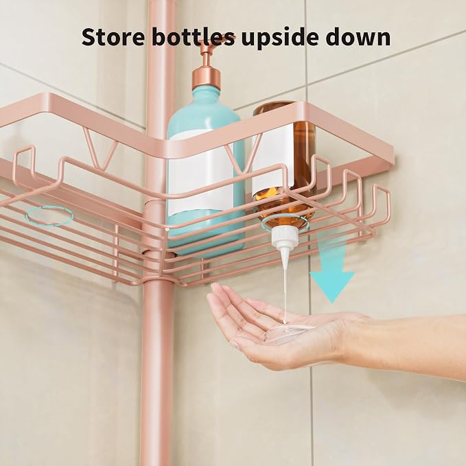 KEGII Corner Shower Caddy Tension Pole - Image 5