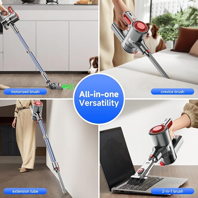 Cordless Vacuum Cleaner, 30Kpa Lightweight Stick Vacuum - Image 3