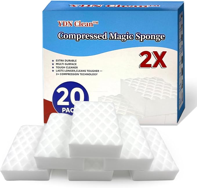 Magic Sponge 2X Density, Water-Activated Cleaning Sponge Eraser by Unknown