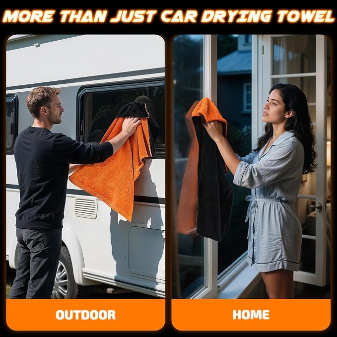 2-Pack 1200 GSM Car Drying Towels – Microfiber Towels - Image 8